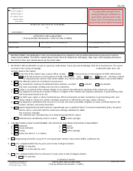 Document preview: Form TR-235 Officer's Declaration - California
