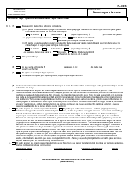 Formulario FL-630 S &quot;Fallo Sobre Las Obligaciones De Los Padres&quot; - California (Spanish), Page 2