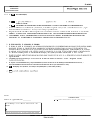 Formulario FL-630 S &quot;Fallo Sobre Las Obligaciones De Los Padres&quot; - California (Spanish), Page 3