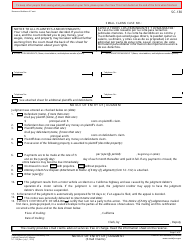 Form SC-130 Notice of Entry of Judgment (Small Claims) - California (English/Spanish)