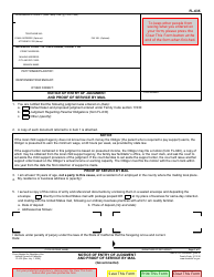 Document preview: Form FL-635 Notice of Entry of Judgment and Proof of Service by Mail (Governmental) - California