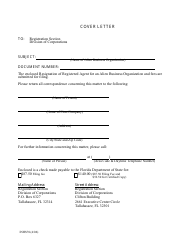 Form INHS70 Resignation of Registered Agent for an Alien Business Organization - Florida