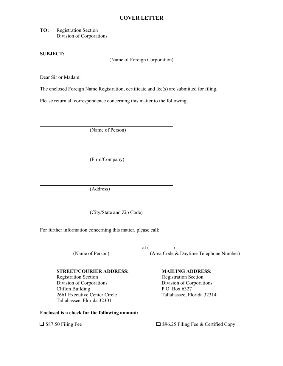 Form CR2E017 Application for the Registration of a Foreign Corporate Name - Florida, Page 2