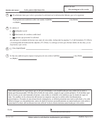 Formulario JV-223 S Orden Sobre La Solicitud De Medicamento Psicotropico - California (Spanish), Page 2