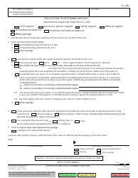 Document preview: Form FL-490 Application to Determine Arrears - California