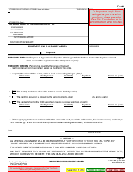 Document preview: Form FL-382 Expedited Child Support Order - California