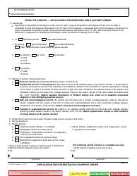 Form FL-380 Application for Expedited Child Support Order - California, Page 2