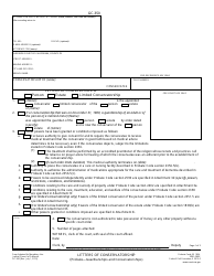 Form GC-350 Letters of Conservatorship - California