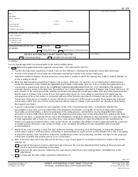 Form GC-330 Order Appointing Court Investigator - California