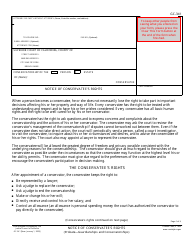 Document preview: Form GC-341 Notice of Conservatee's Rights - California