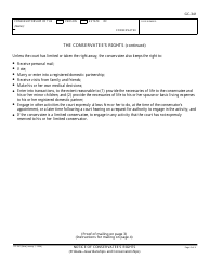 Form GC-341 Notice of Conservatee&#039;s Rights - California, Page 2
