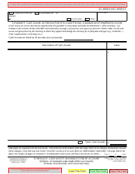 Document preview: Form GC-400(E)(1) (GC-405(E)(1)) Schedule E Cash Assets on Hand at End of Account Period - Standard and Simplified Accounts - California
