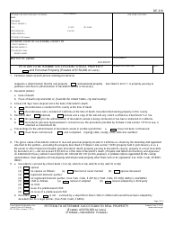 Document preview: Form DE-310 Petition to Determine Succession to Real Property (Estates of $150,000 or Less) - California