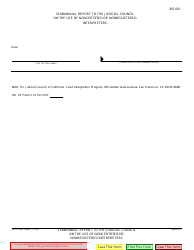 Form INT-001 Semiannual Report to the Judicial Council on the Use of Noncertified or Nonregistered Interpreters - California, Page 2