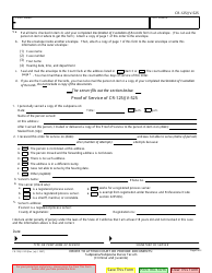 Form CR-125 Order to Attend Court or Provide Documents: Subpoena/Subpoena Duces Tecum - California, Page 2