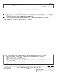 Document preview: Formulario JV-611 S Menor Habitualmente Ausente De La Escuela - California (Spanish)