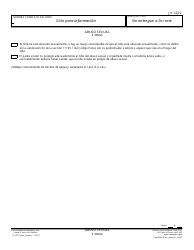 Document preview: Formulario JV-123 S Abuso Sexual - California (Spanish)