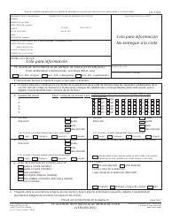 Formulario JV-110 S Peticion De Dependencia De Menor De Edad (Version Dos) - California (Spanish)