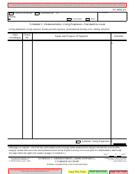 Document preview: Form GC-400(C)(7) Schedule C Disbursements, Living Expenses -standard Account - California