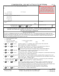 Form GC-212 Confidential Guardian Screening Form - California