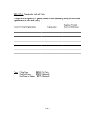 Form CR2E115 Certificate of Merger for Florida Partnership - Florida, Page 5
