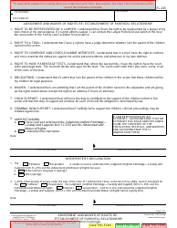 Document preview: Form FL-235 Advisement and Waiver of Rights Re: Establishment of Parental Relationship - California