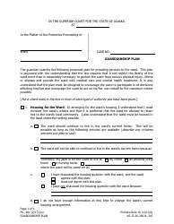 Form PG-401 Guardianship Plan - Alaska