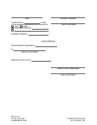 Form PG-401 Guardianship Plan - Alaska, Page 4