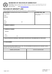Document preview: Form UARC-1-1.1 Release of Aircraft Lien - Connecticut