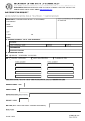 Form URI-1-1.1 Information Request - Connecticut