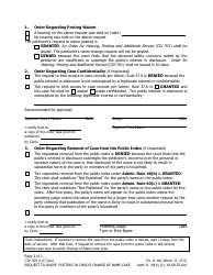 Form CIV-709 Request to Waive Posting in Child&#039;s Change of Name Case - Alaska, Page 2