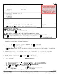 Form UD-100 Complaint - Unlawful Detainer - California
