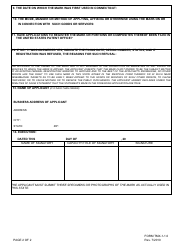 Form TMX-1-1.0 Application for Registration of a Certification Mark - Connecticut, Page 2