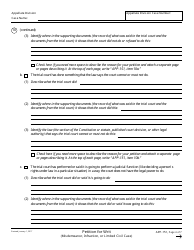 Form APP-151 Petition for Writ (Misdemeanor, Infraction, or Limited Civil Case) - California, Page 4