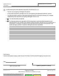 Form APP-151 Petition for Writ (Misdemeanor, Infraction, or Limited Civil Case) - California, Page 7