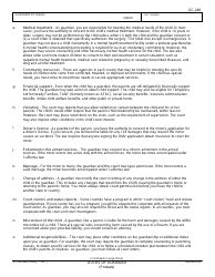 Form GC-248 Duties of Guardian and Acknowledgment of Receipt - California, Page 2