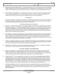 Form GC-248 Duties of Guardian and Acknowledgment of Receipt - California, Page 4