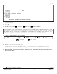 Document preview: Form JV-540 Notice of Hearing on Joinder - Juvenile - California