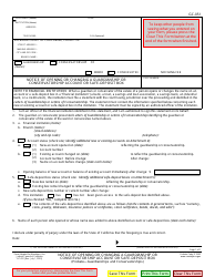 Document preview: Form GC-051 Notice of Opening or Changing a Guardianship or Conservatorship Account or Safe-Deposit Box - California