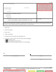 Document preview: Form JV-531 Local Educational Agency Response to Jv-530 - California