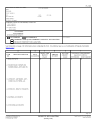 Document preview: Form FL-160 Property Declaration - California