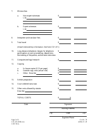 Form CIV-410 Cost Bill - Alaska, Page 2
