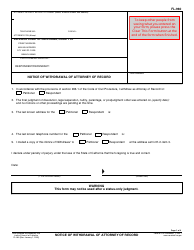 Document preview: Form FL-960 Notice of Withdrawal of Attorney of Record - California