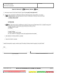 Form FL-960 Notice of Withdrawal of Attorney of Record - California, Page 2