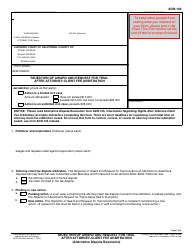 Document preview: Form ADR-104 Rejection of Award and Request for Trial After Attorney-Client Fee Arbitration - California