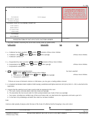 Form FL-580 Registration of Out-of-State Custody Order - California