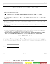 Form FL-580 Registration of Out-of-State Custody Order - California, Page 2