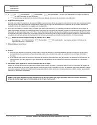 Formulario FL-342 S Adjunto: Orden E Informacion De Manutencion De Los Hijos - California (Spanish), Page 3