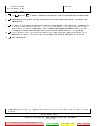 Form FL-343 Spousal, Partner, or Family Support Order Attachment - California, Page 2
