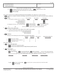 Document preview: Form FL-342 Child Support Information and Order Attachment - California